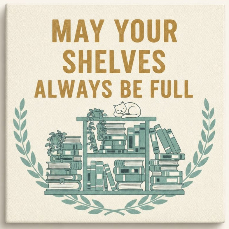 May Your Shelves Canvas Art Print