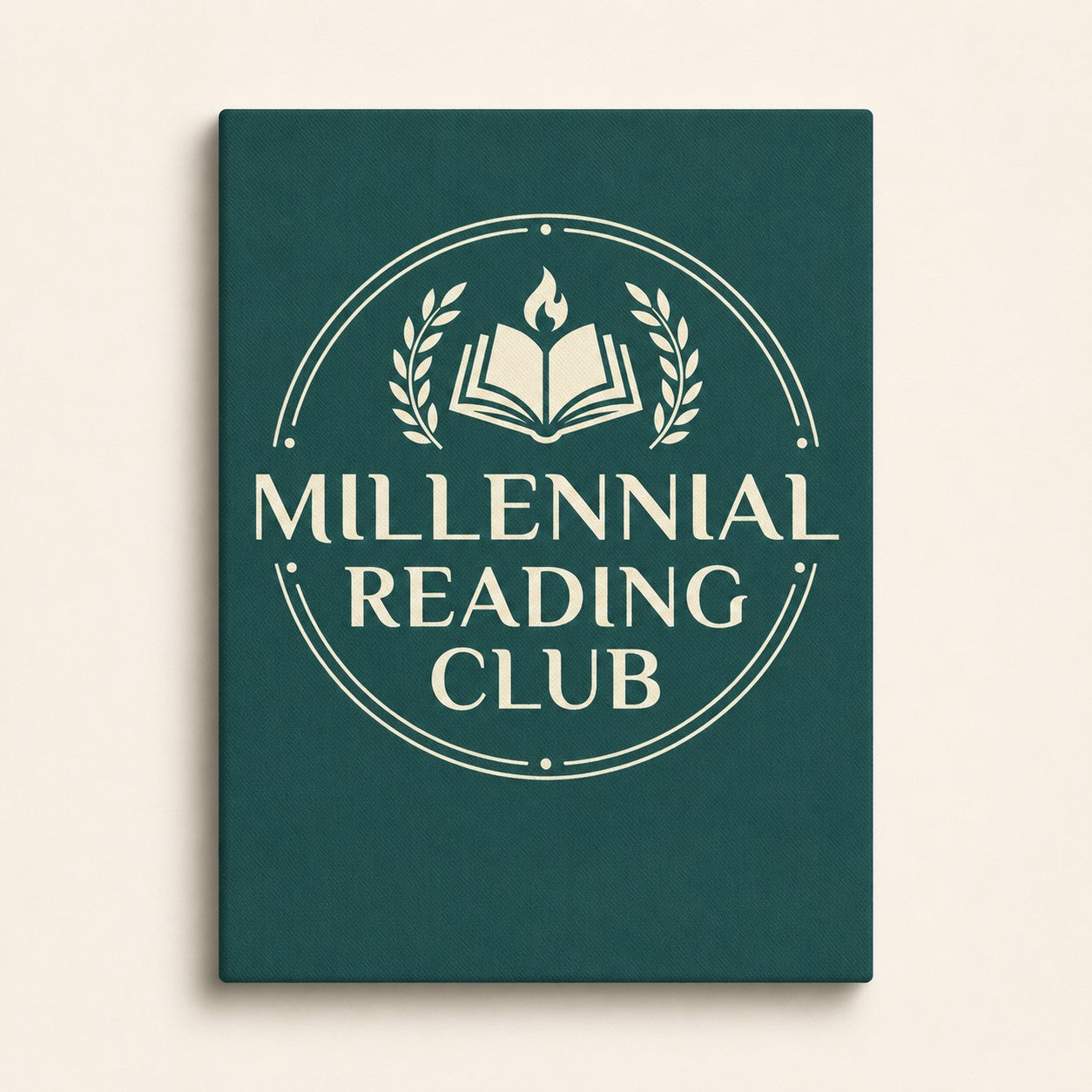 Millennial Reading Club Canvas Art Print