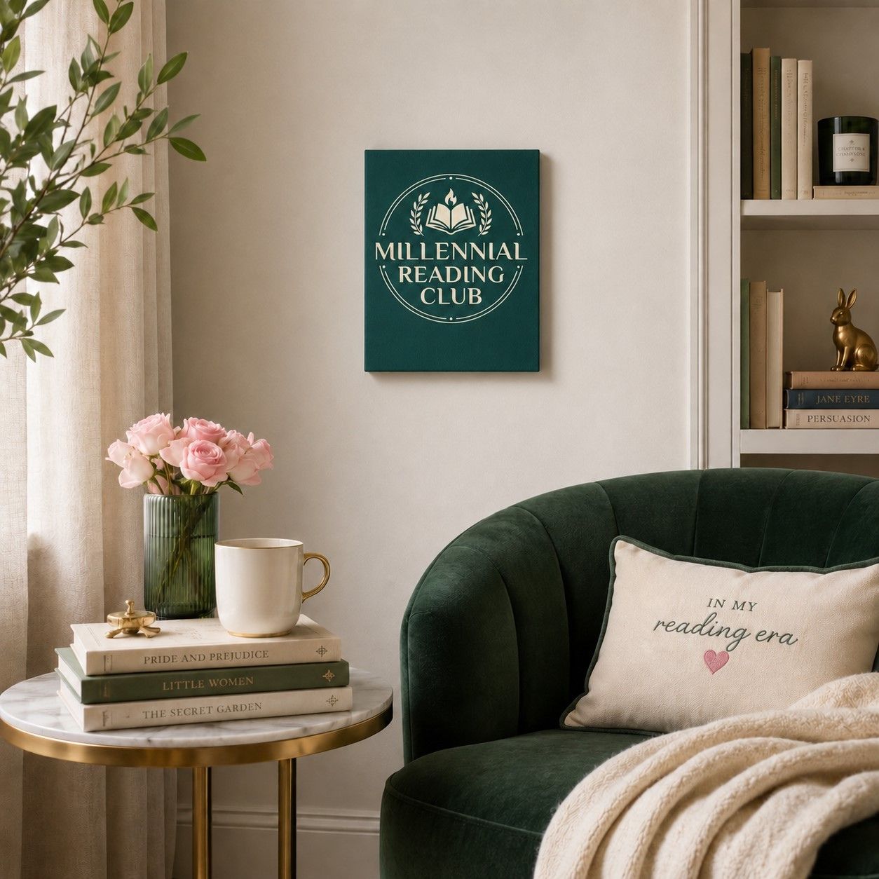 Millennial Reading Club Canvas Art Print
