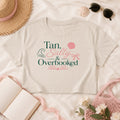 Tan Salty Overbooked Crop Top