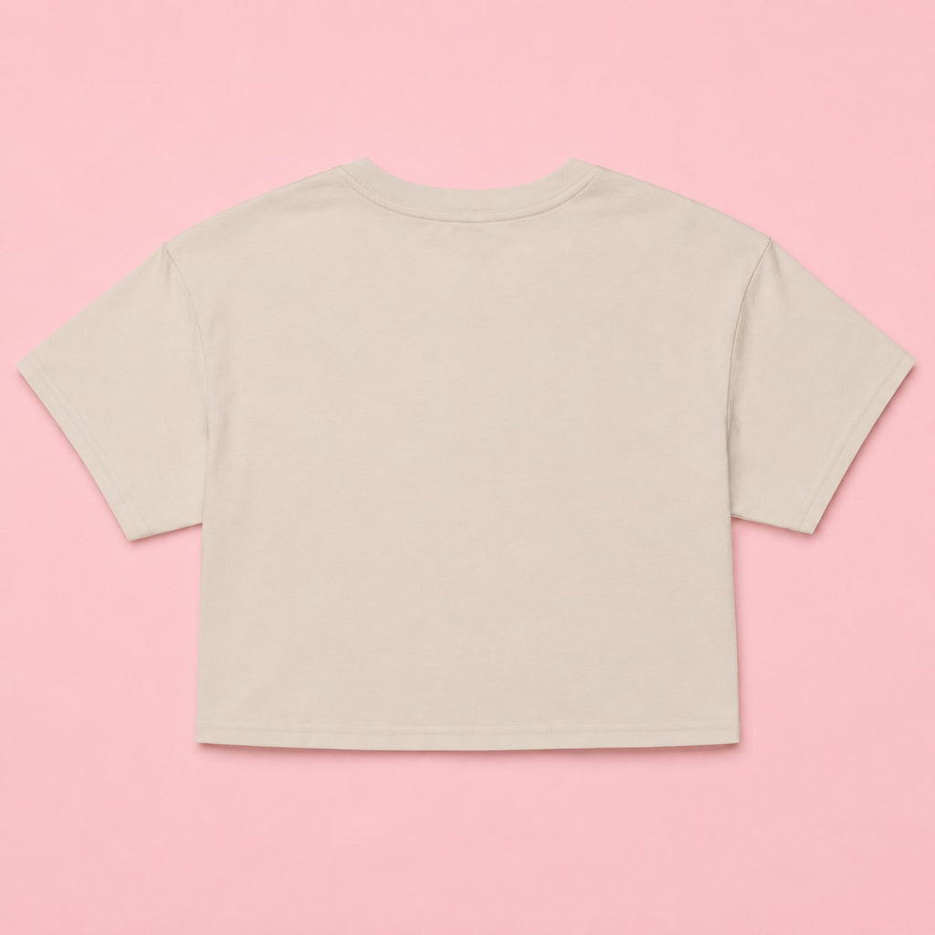 Tan Salty Overbooked Crop Top