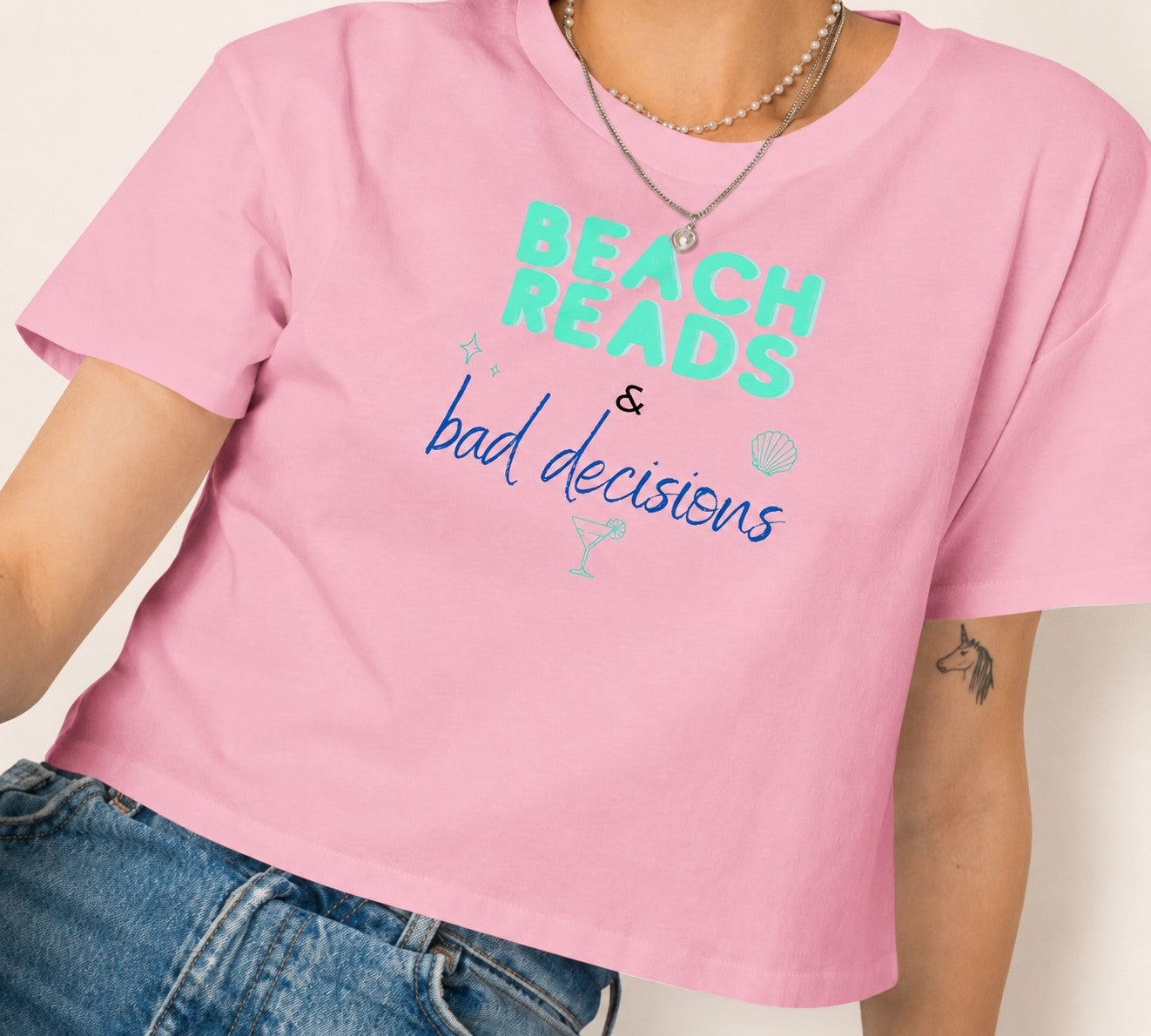 Beach Reads Crop Top