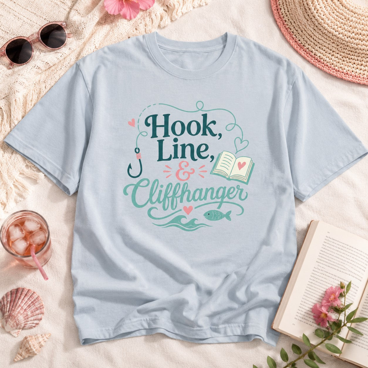 Hook, Line, & Cliffhanger Oversized Tee