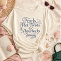 Pearls, Plot Twists, & Paperbacks Oversized Tee