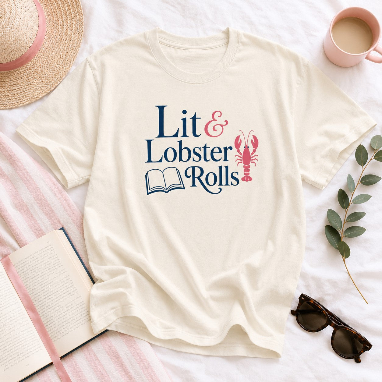Lit & Lobster Rolls Oversized Tee