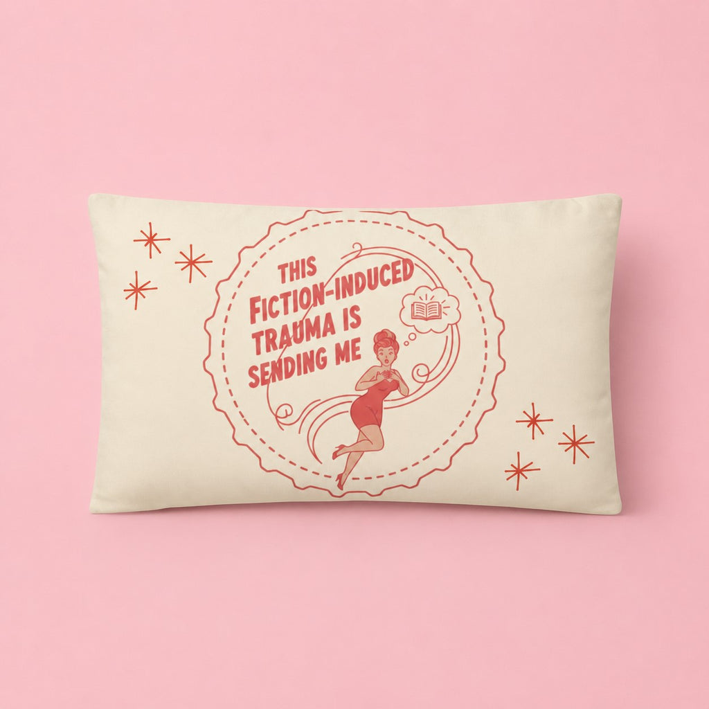 Fiction-Induced Trauma Throw Pillow