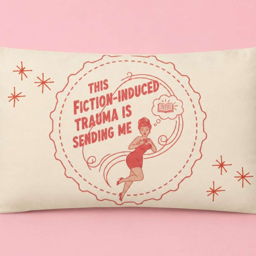 Fiction-Induced Trauma Throw Pillow