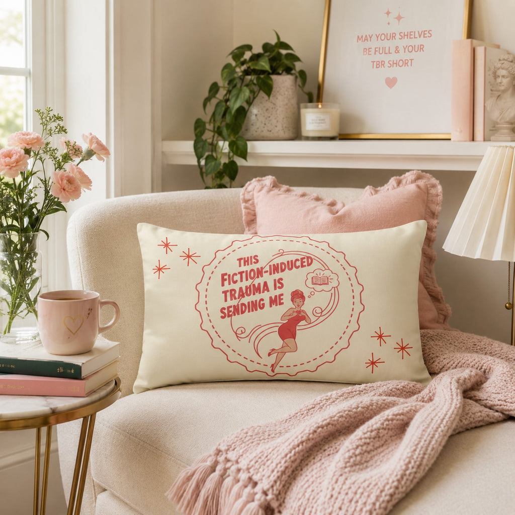 Fiction-Induced Trauma Throw Pillow