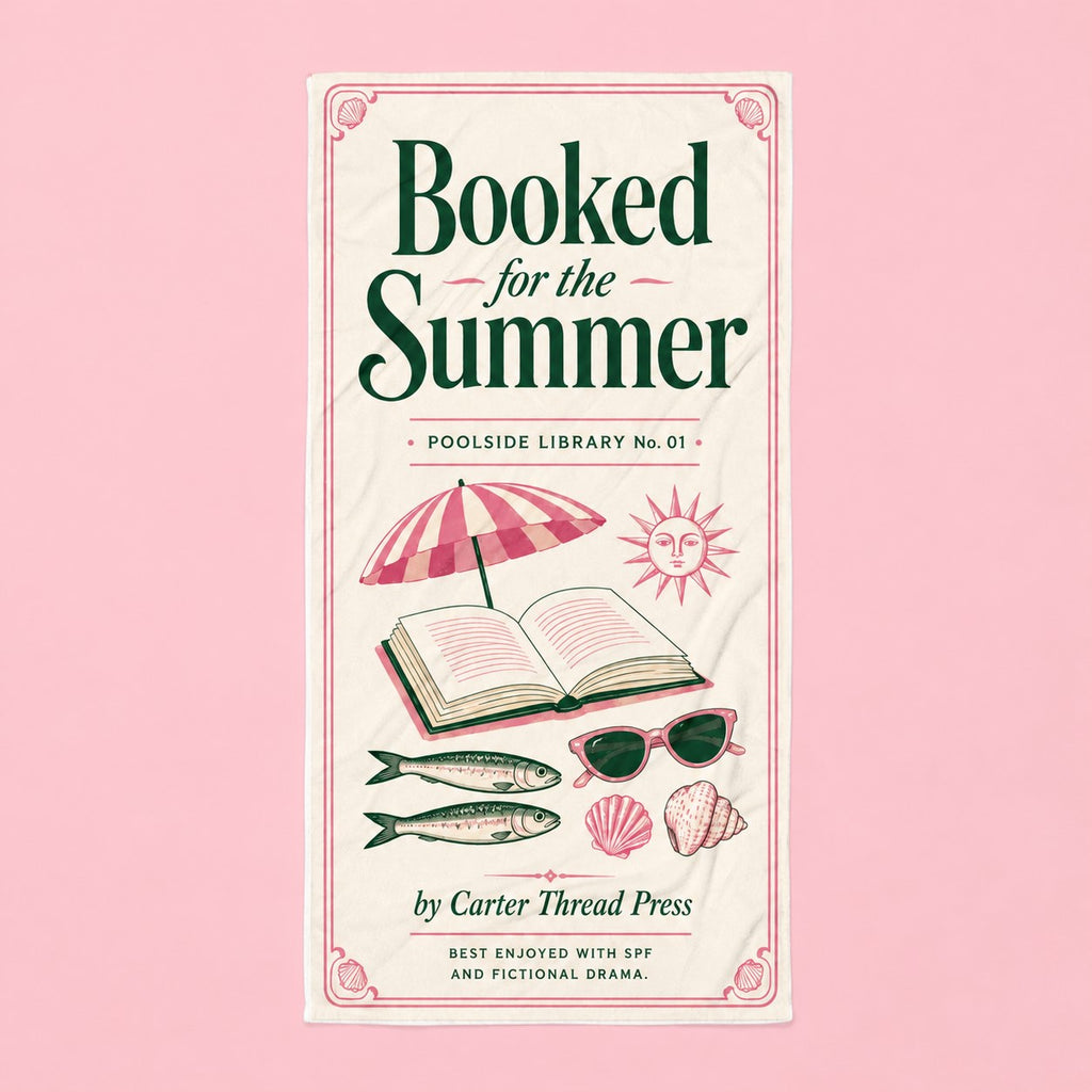 Booked for the Summer Beach Towel