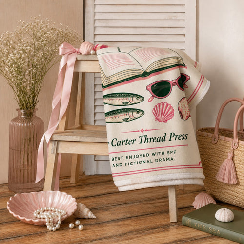 Booked for the Summer Beach Towel