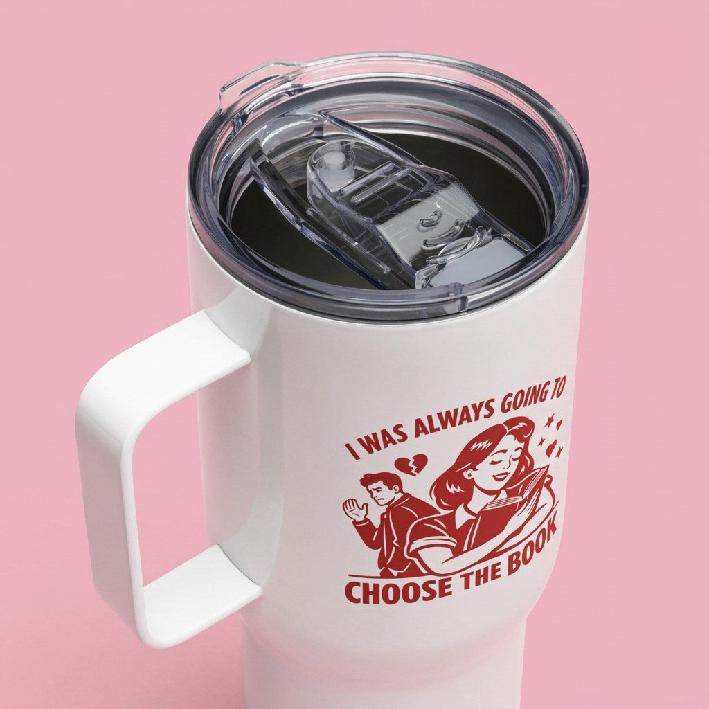 Choose the Book Travel Mug